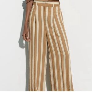 NWT Zara striped linen pants